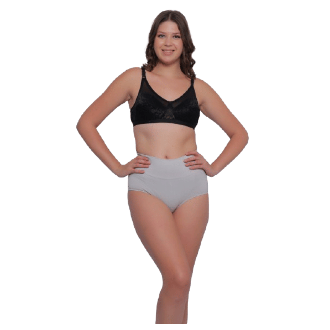 Pia Trends Pack of 1 Cotton Blend Women's Hip Reducer ( Light Grey ) Pia Trends Pack of 1 Cotton Blend Women's Hip Reducer ( Light Grey )