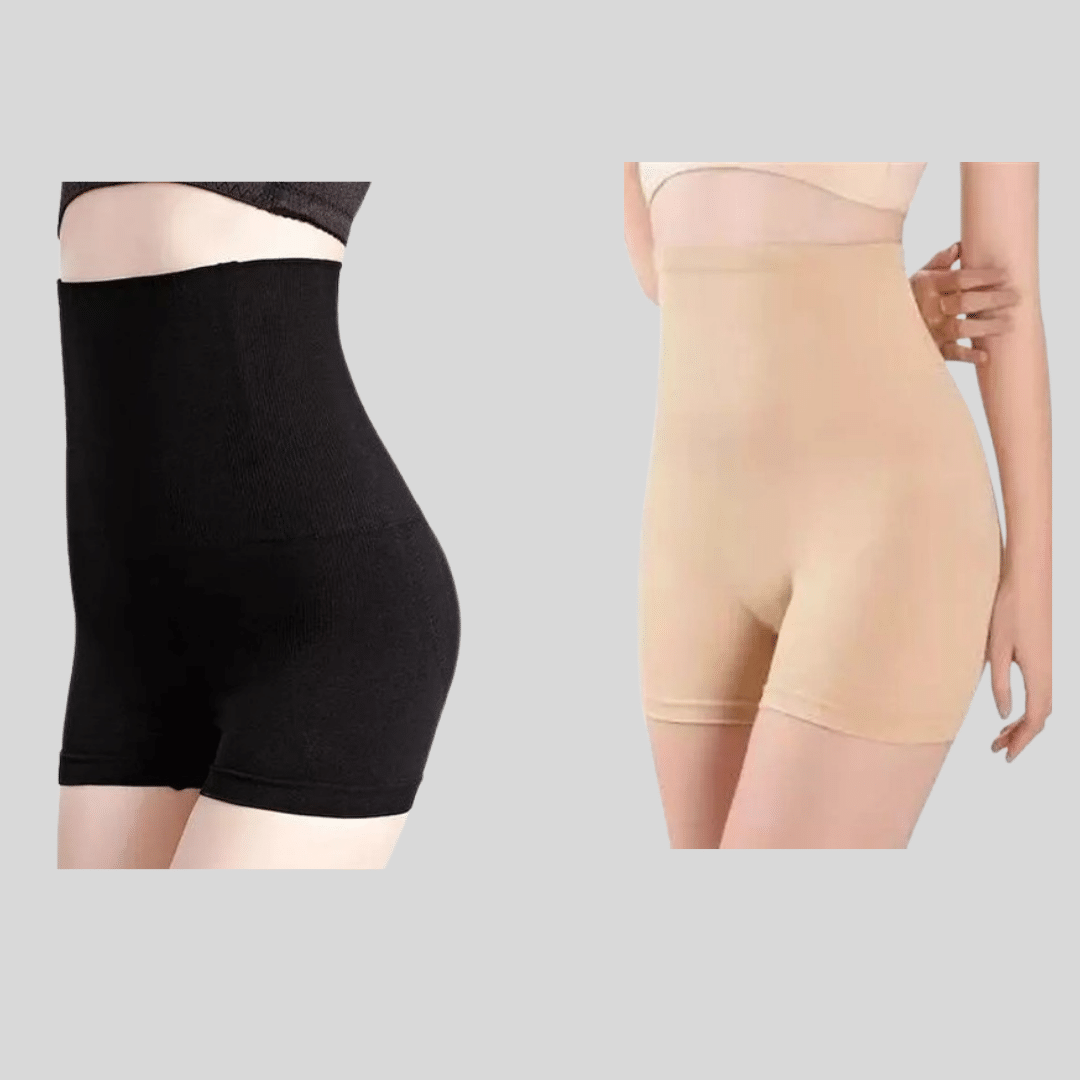     			Pia Trends Pack of 2 Cotton Blend Women's Thigh Compressor ( Black,Beige )