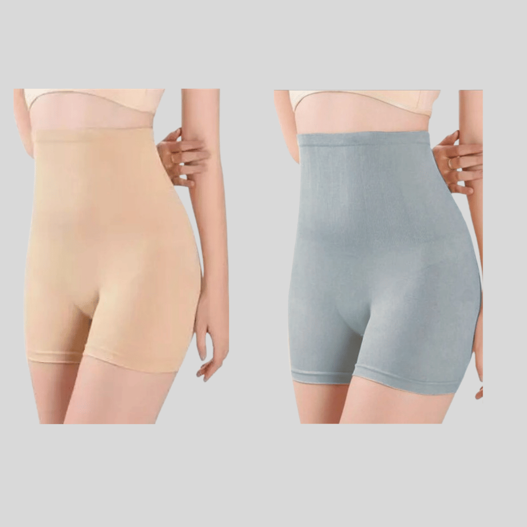     			Pia Trends Pack of 2 Cotton Blend Women's Trimming Tights ( Beige,Grey )