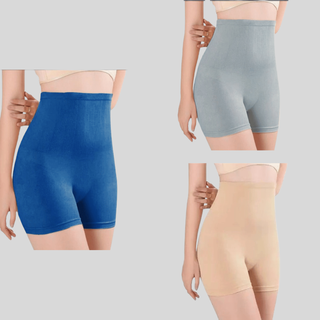 Pia Trends Pack of 3 Cotton Blend Women's Trimming Tights ( Blue,Beige,Grey ) - Shapewear | Buy online on ZillyBuy