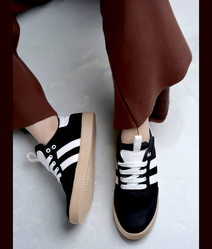 Shoetopia Black Women's Sneakers - Casual Shoes | Buy online on ZillyBuy