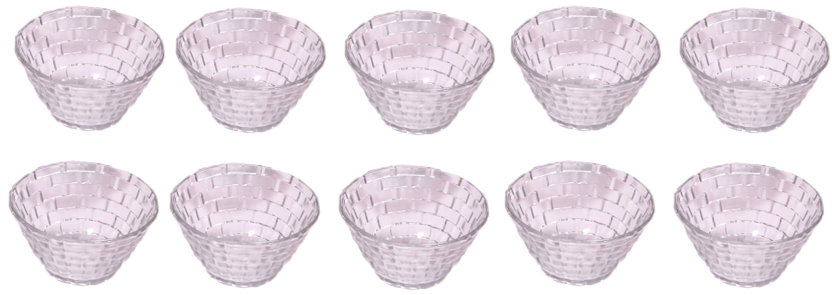 Somil Food Grade Glass Bowl Glass Plain Serving Bowl 9 cm ( Set of 10 ) Transparent     			Somil Food Grade Glass Bowl Glass Plain Serving Bowl 9 cm ( Set of 10 ) Transparent