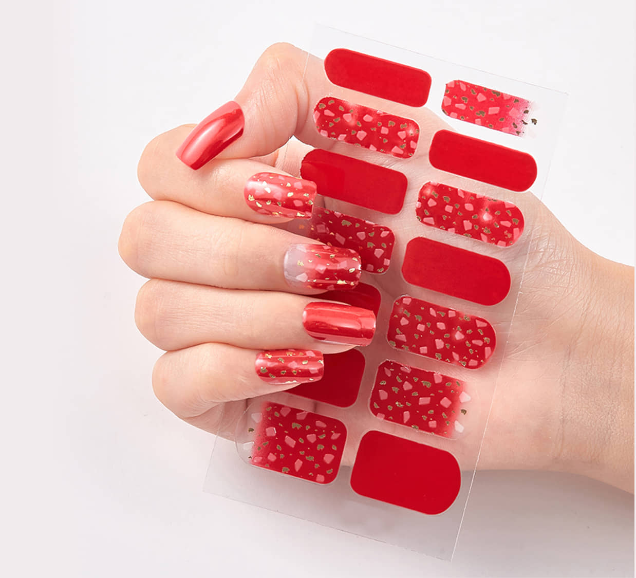 The Canvas Arts 14 Tips Finger Nail Sticker Women Stickers 10 g