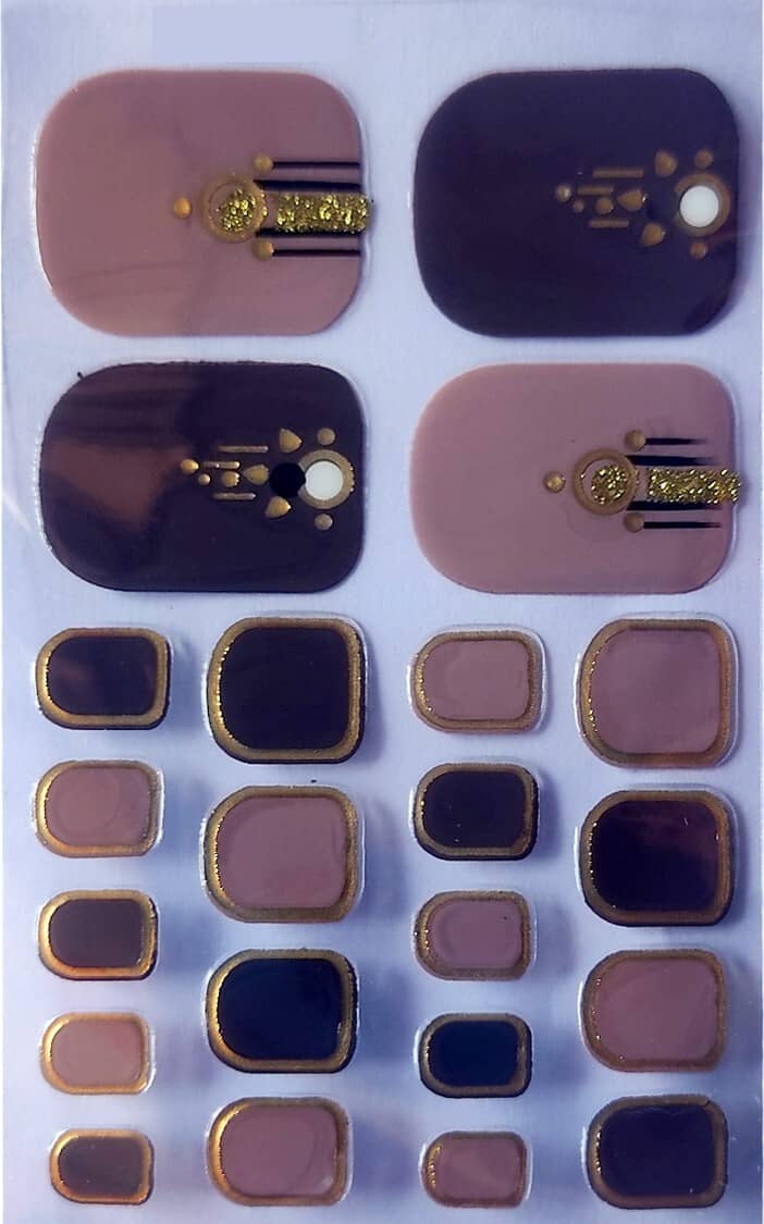 The Canvas Arts Feet Nail Tips Sticker For Women Stickers 10 g