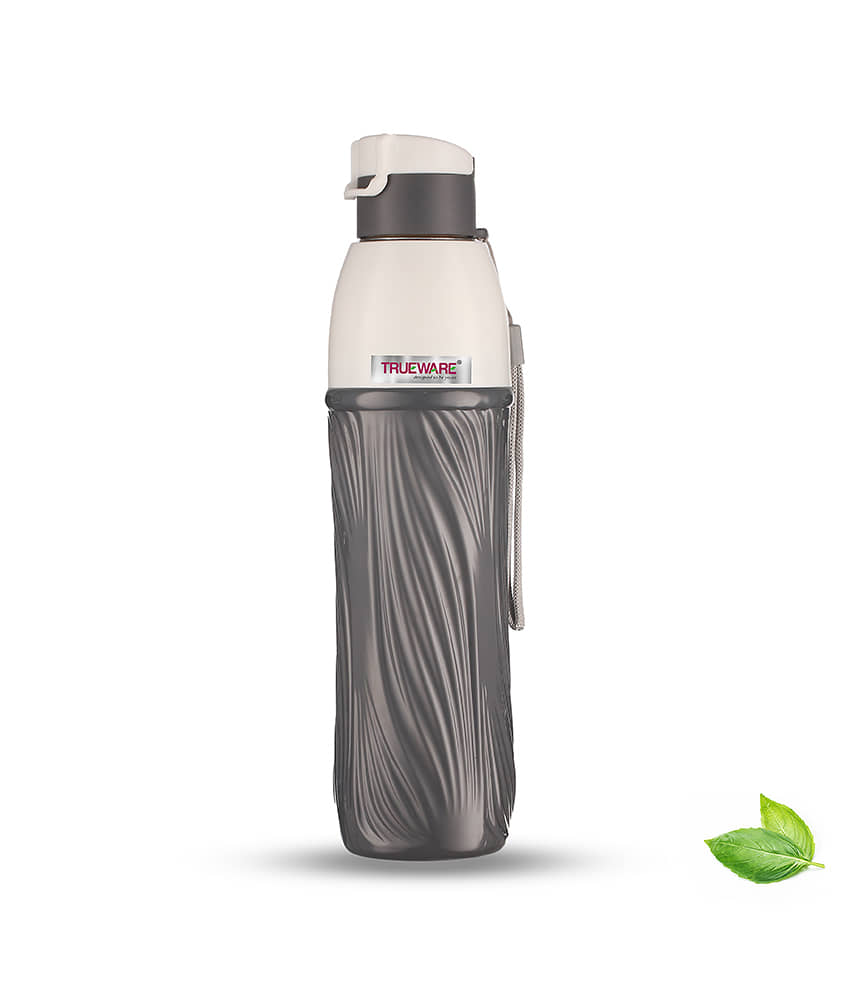 Trueware AQUA PURE Brown Plastic Water Bottle 850 mL ( Set of 1 )