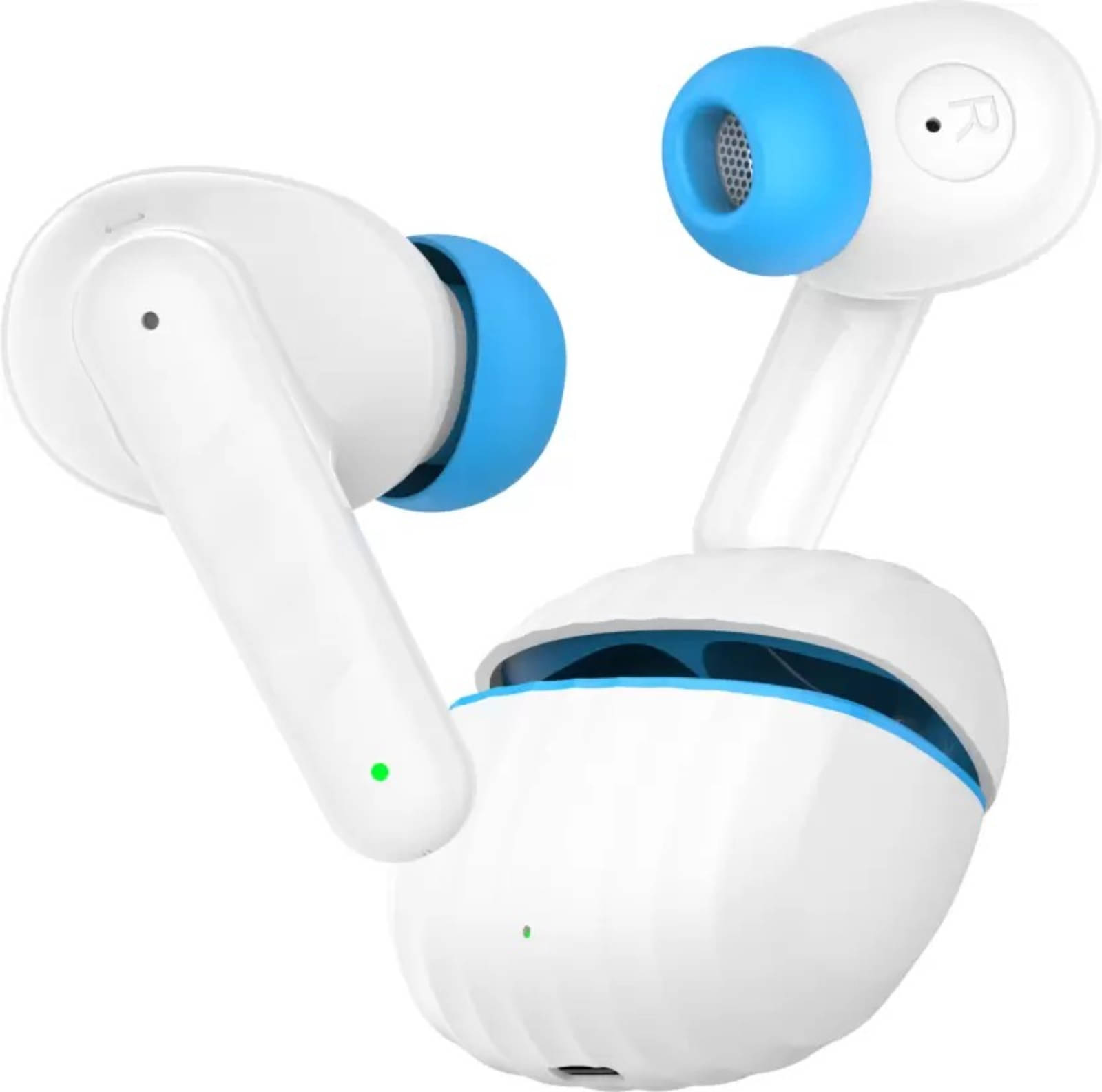     			VEhop WAVE 191 GAMING Bluetooth True Wireless (TWS) In Ear 40 Hours Playback Fast charging,Powerfull bass IPX4(Splash & Sweat Proof) White