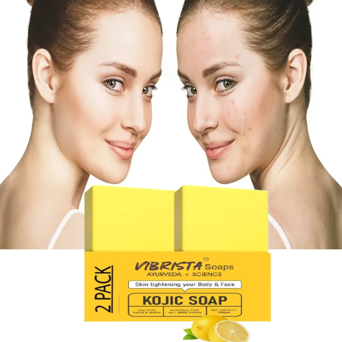Vibrista Skin Whitening Soap for All Skin Type ( Pack of 2 ) Vibrista Skin Whitening Soap for All Skin Type ( Pack of 2 )