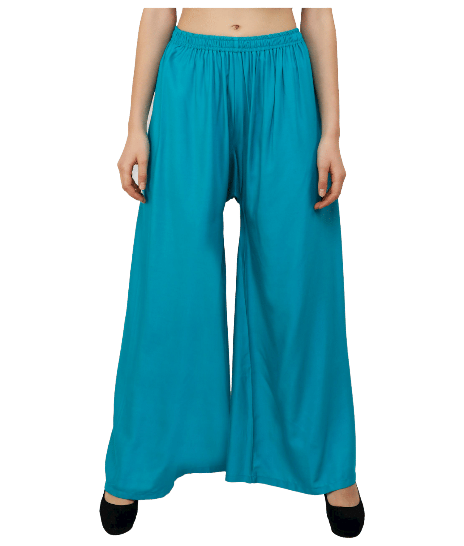     			Whyme Fashion - Turquoise Rayon Women's Palazzo ( Pack of 1 )