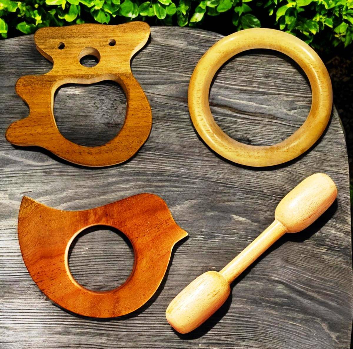     			aditya creation Wooden Teether ( 4 pcs )