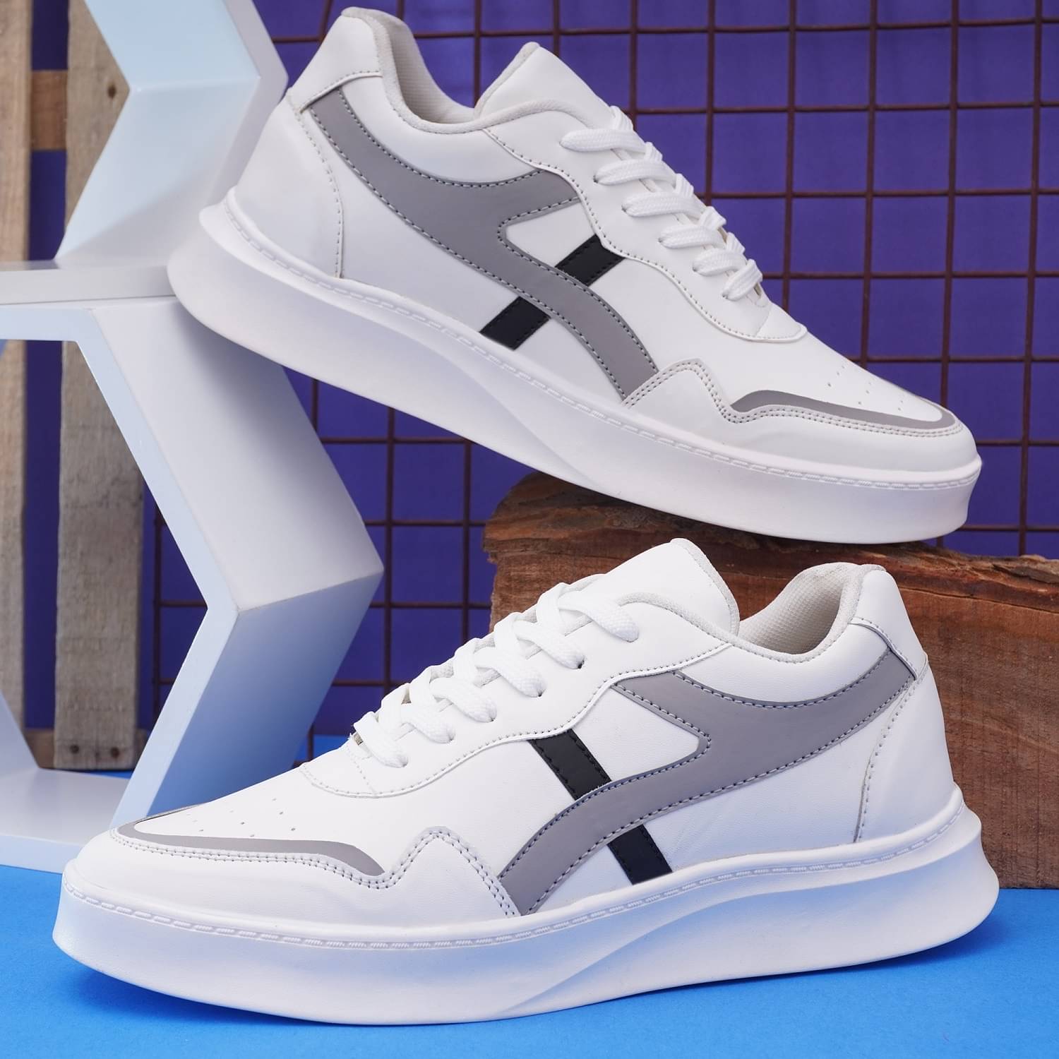     			jactooz New Attractive Casual Sneakers Shoes For Men's White Men's Sneakers