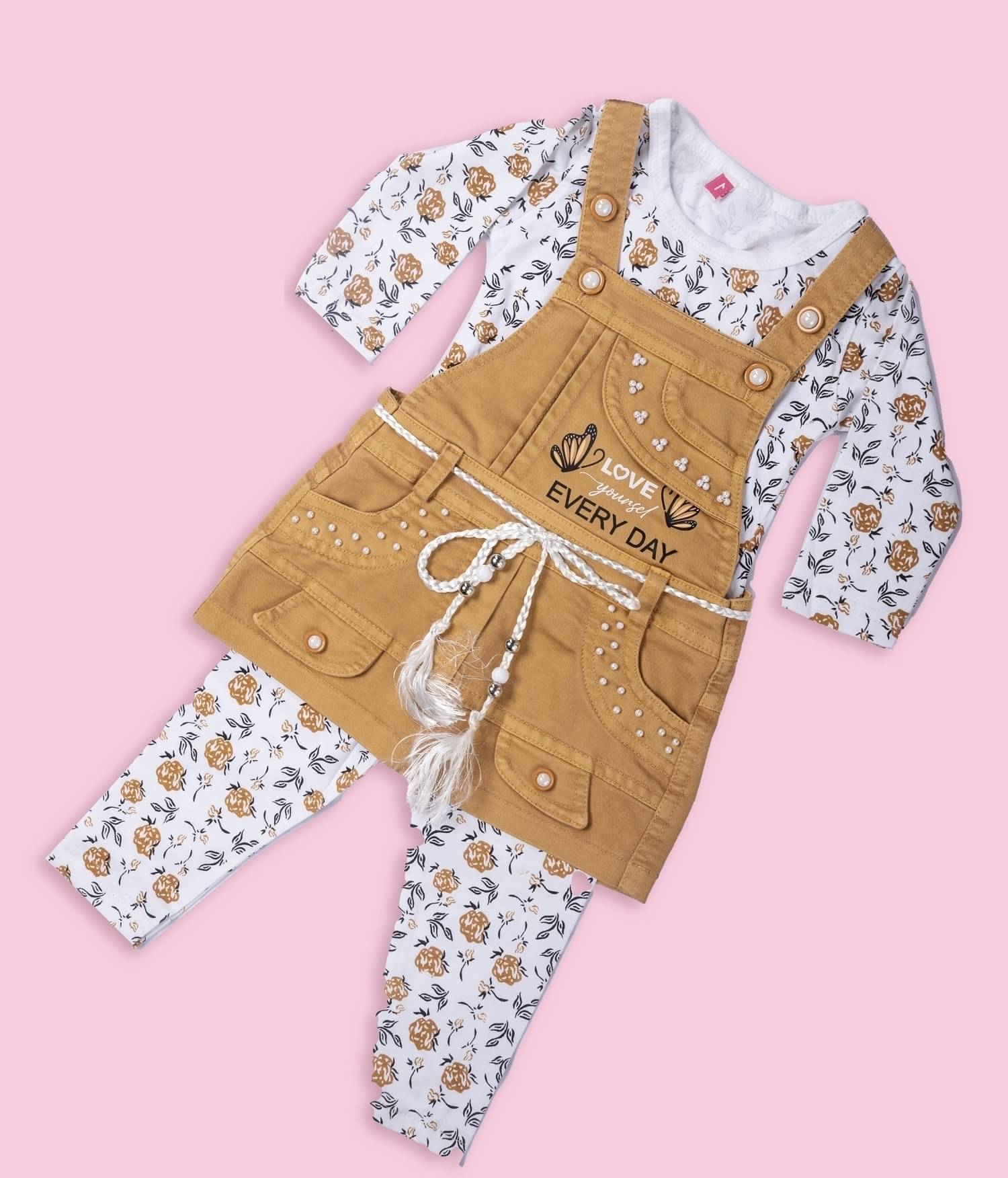 Bublee Dublee Pack of 1 Baby Girls Cotton T-shirt & Capris ( Yellow ) Bublee Dublee Pack of 1 Baby Girls Cotton T-shirt & Capris ( Yellow )