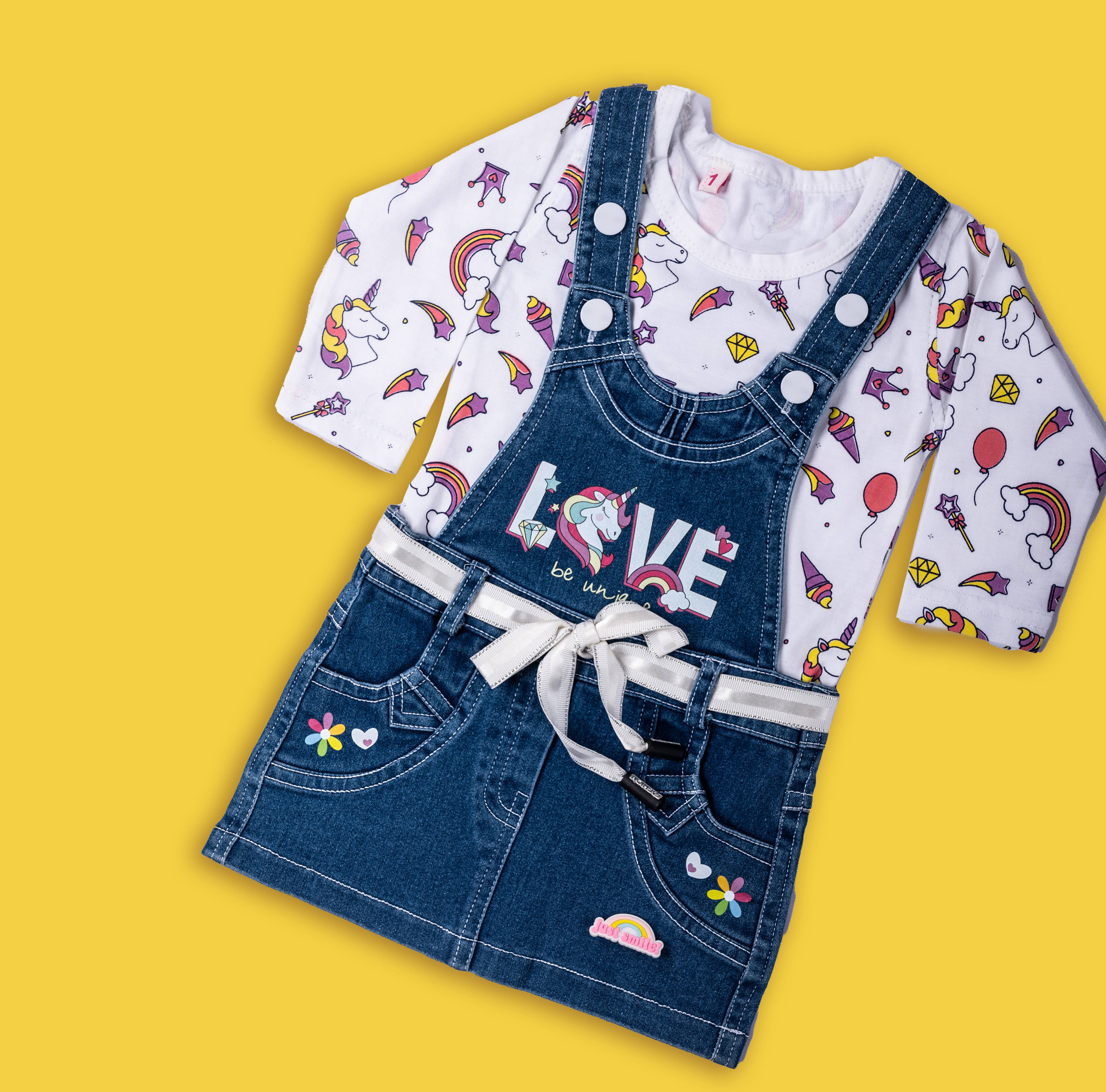     			Bublee Dublee Pack of 1 Baby Girls Cotton T-shirt & Capris ( Blue )