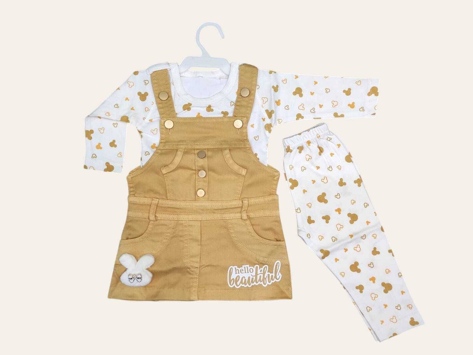 Bublee Dublee Pack of 1 Baby Girls Denim T-shirt & Capris ( Yellow ) Bublee Dublee Pack of 1 Baby Girls Denim T-shirt & Capris ( Yellow )