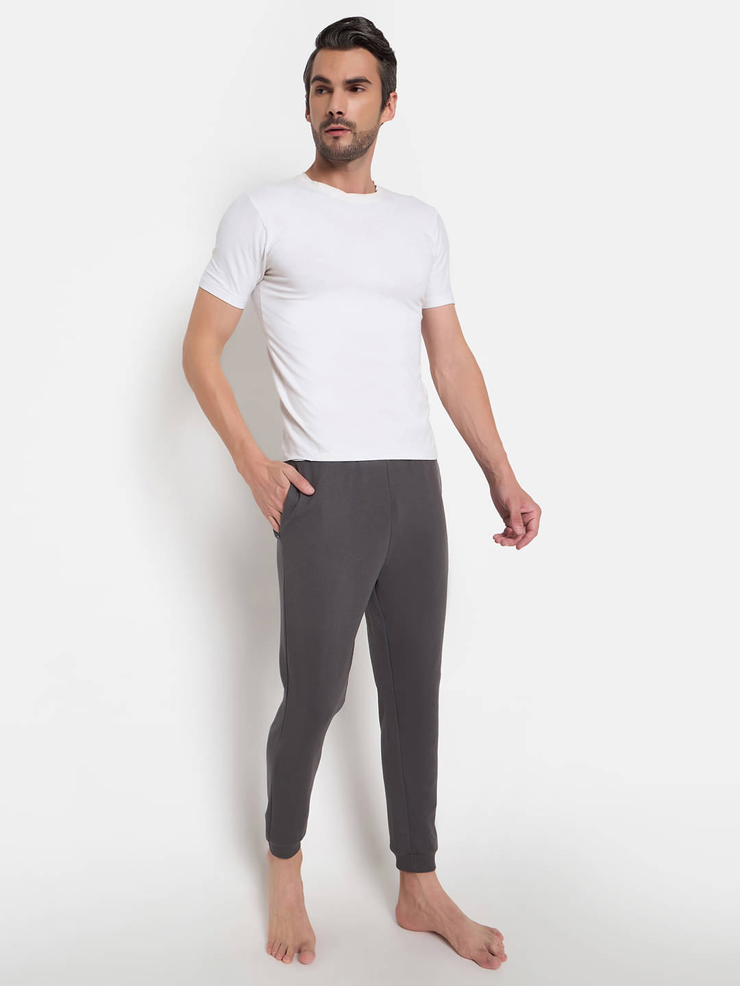     			John Players Pack of 1 Pyjama For Men's ( Grey )