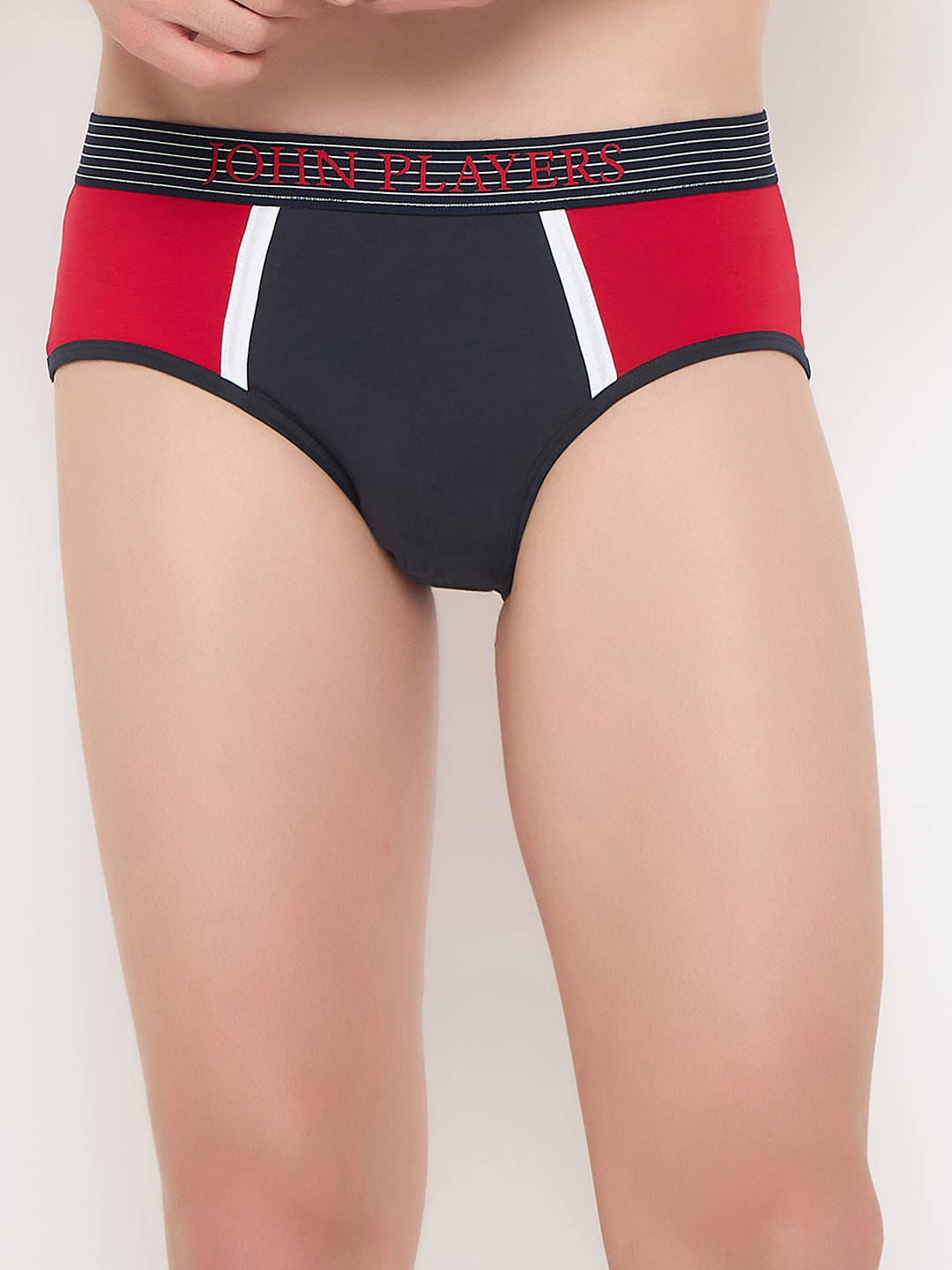     			John Players Pack of 1 Cotton Blend Briefs For Men's ( Red )