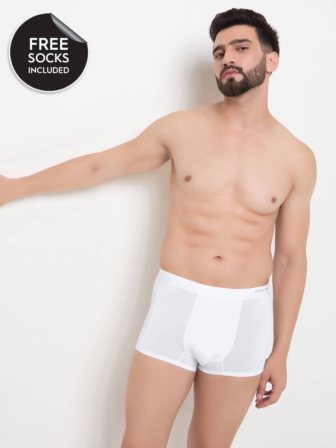 John Players Pack of 2 Nylon Trunks For Men's ( White ) John Players Pack of 2 Nylon Trunks For Men's ( White )