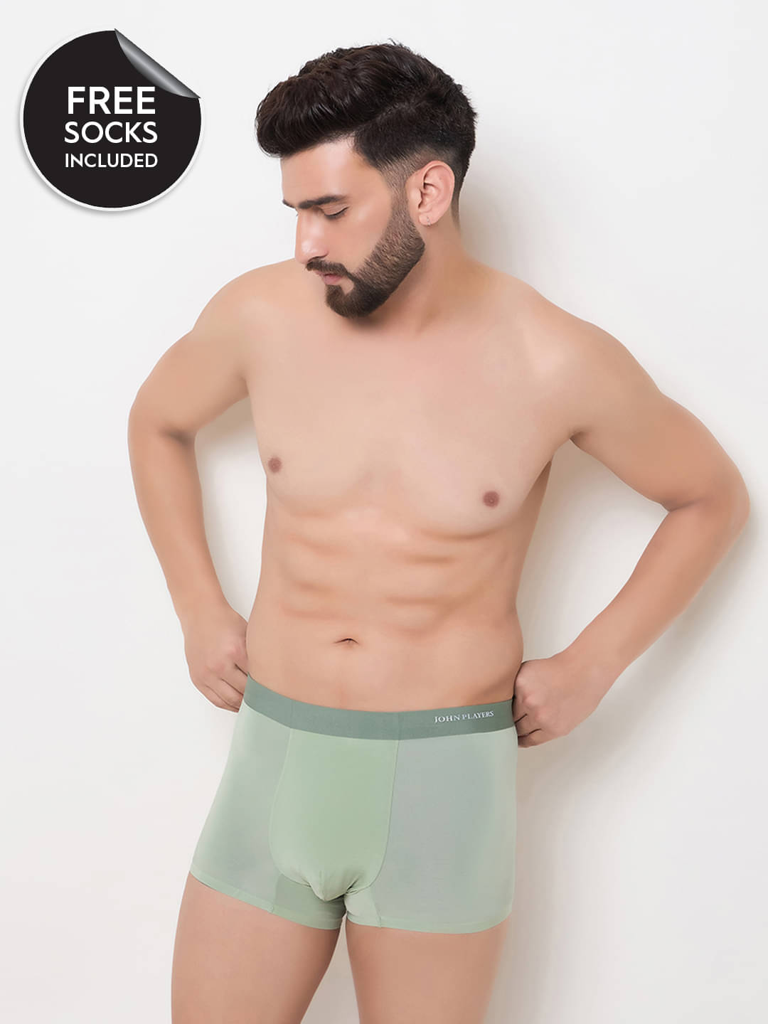 John Players Pack of 2 Nylon Trunks For Men's ( Green ) John Players Pack of 2 Nylon Trunks For Men's ( Green )