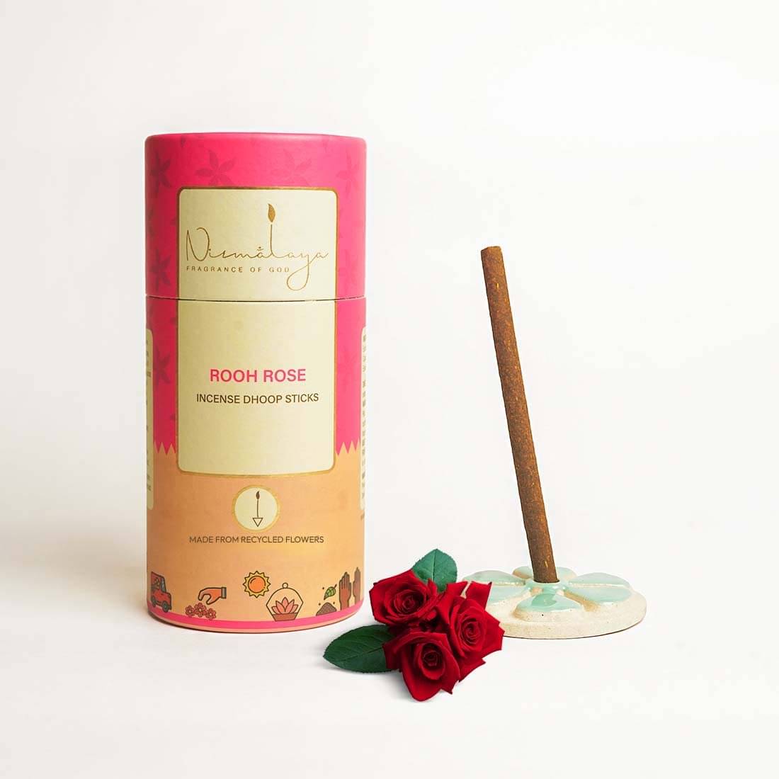 Nirmalaya Incense Dhoop Sticks Rose 225 gm ( Pack of 2 ) Nirmalaya Incense Dhoop Sticks Rose 225 gm ( Pack of 2 )