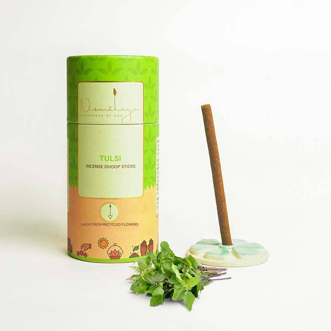     			Nirmalaya Incense Dhoop Sticks Tulsi 225 gm ( Pack of 2 )
