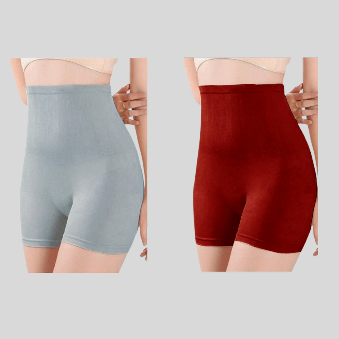Pia Trends Pack of 2 Cotton Blend Women's Trimming Tights ( Grey,Maroon ) Pia Trends Pack of 2 Cotton Blend Women's Trimming Tights ( Grey,Maroon )