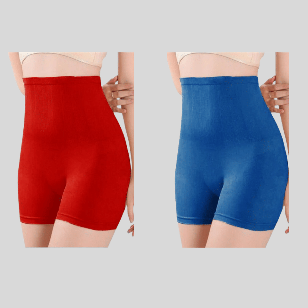 Pia Trends Pack of 2 Cotton Blend Women's Trimming Tights ( Red,Navy Blue )     			Pia Trends Pack of 2 Cotton Blend Women's Trimming Tights ( Red,Navy Blue )