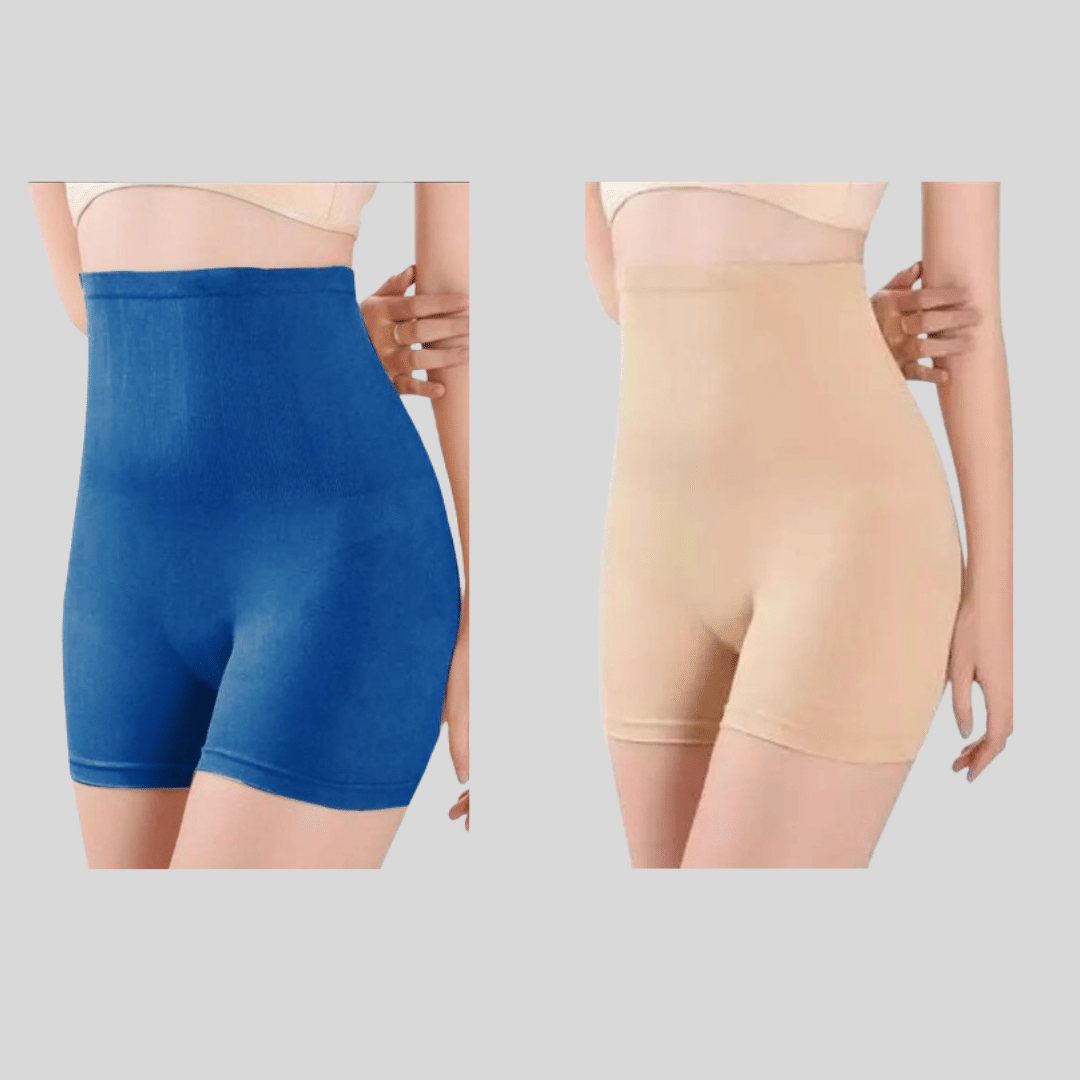     			Pia Trends Pack of 2 Cotton Blend Women's Trimming Tights ( Navy Blue,Beige )