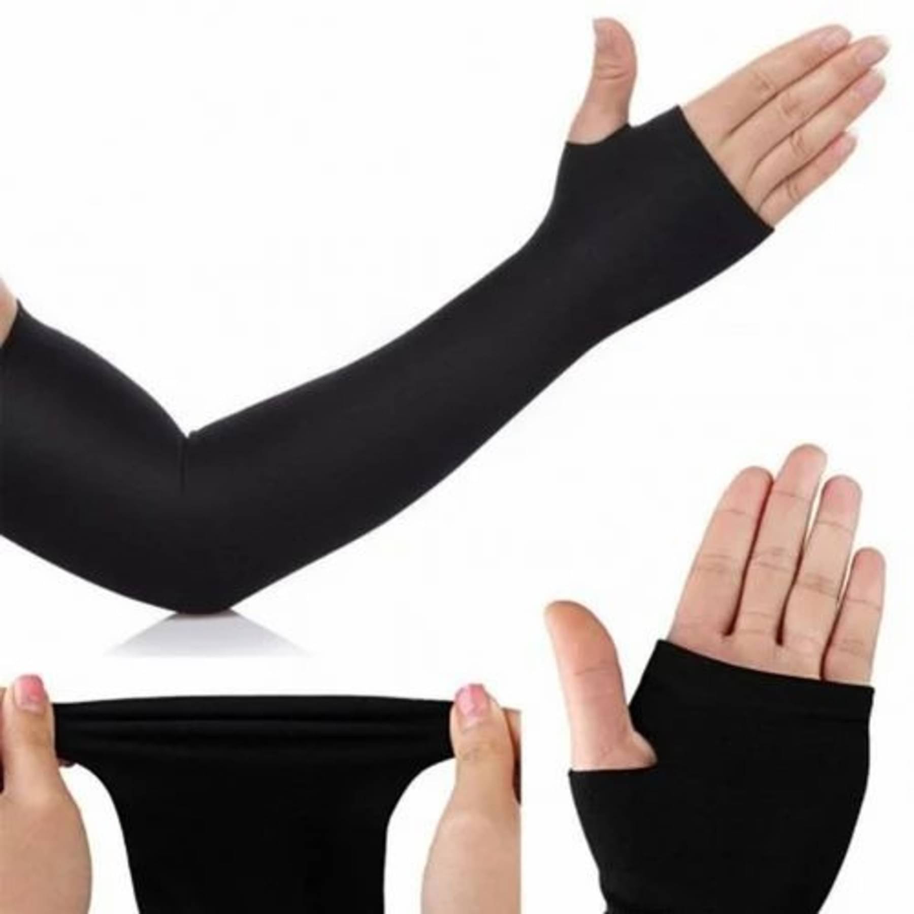 Pulsebit Black Solid Riding Sleeves ( Single Set ) Pulsebit Black Solid Riding Sleeves ( Single Set )