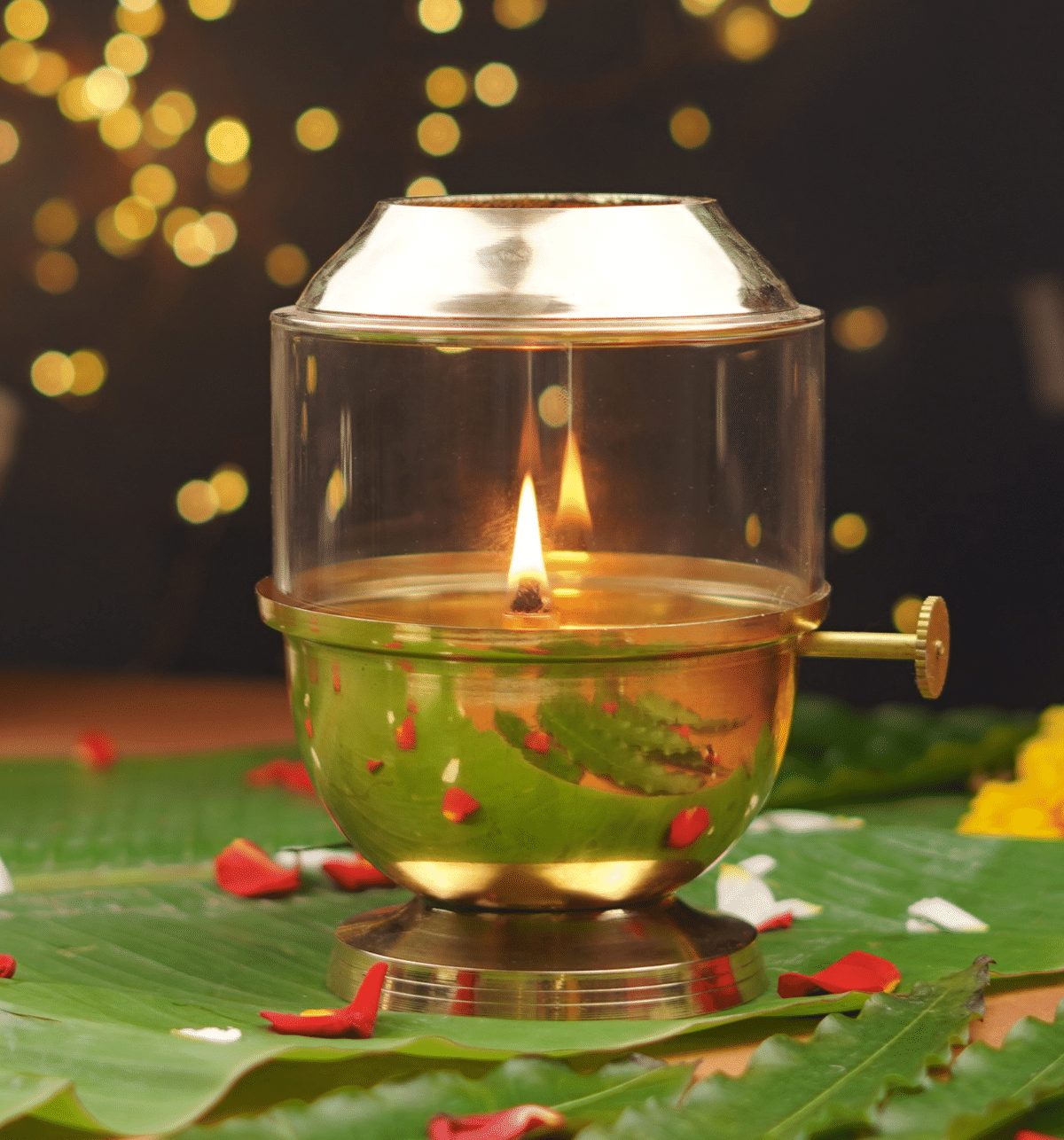     			ServDharm Brass Akhand Diya - Pack of 1