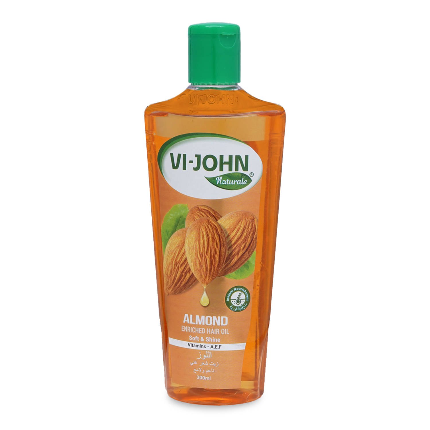     			Vi-John Naturale Amond Hair Oil Soft & Shiny Hair, 300ml (Pack of 1)