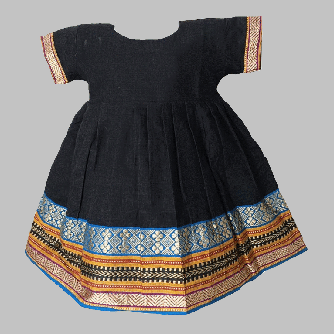 harshvardhanmart.com Cotton Frock For Girls ( Pack of 1 , Black )