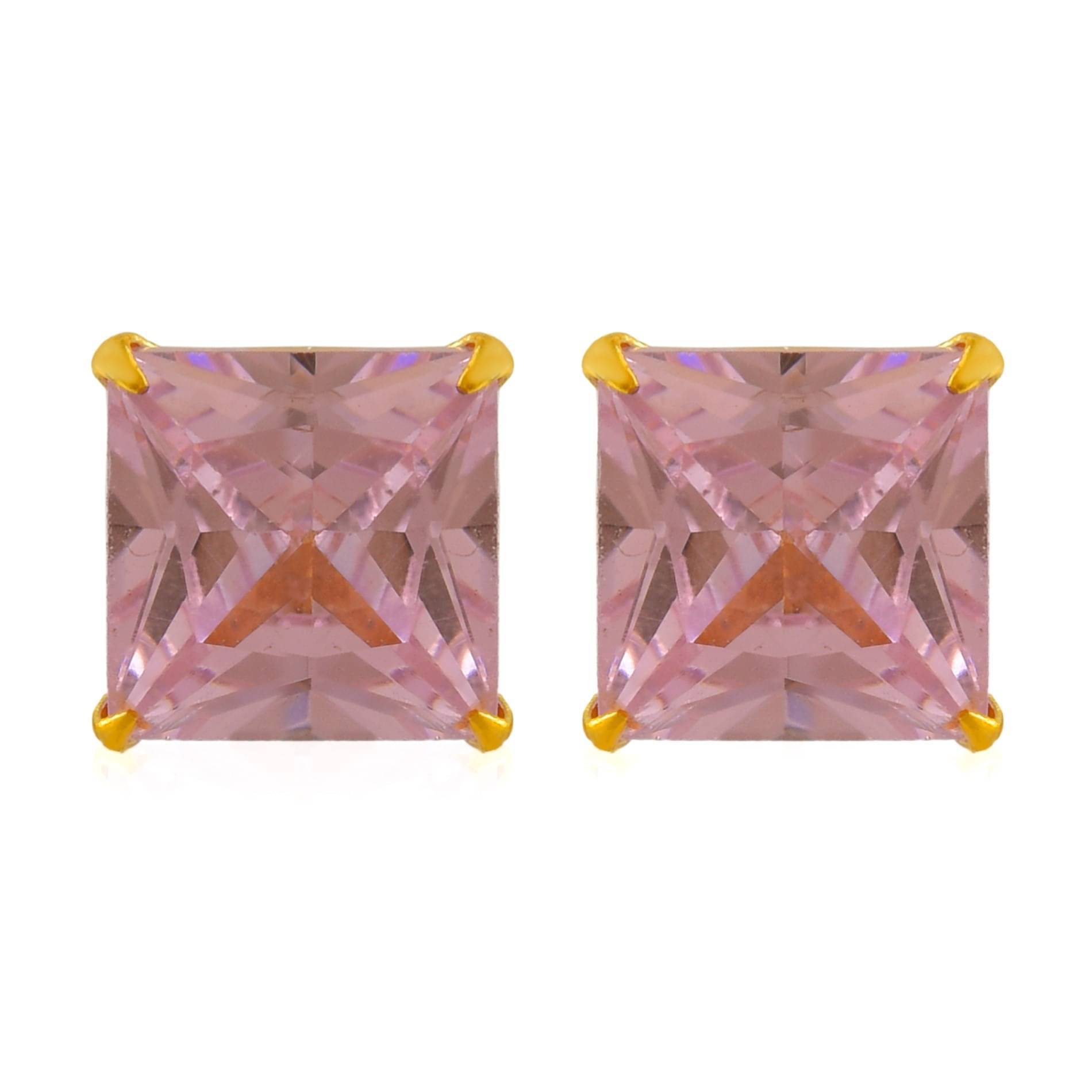     			ADMIER Pink Stud Earrings ( Pack of 1 )
