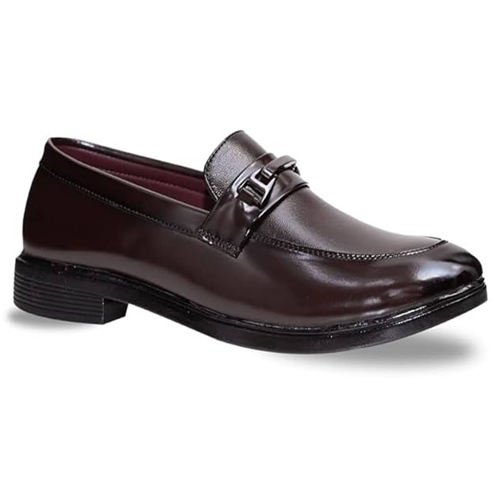     			ATERNA Brown Men's Mocassin Formal Shoes
