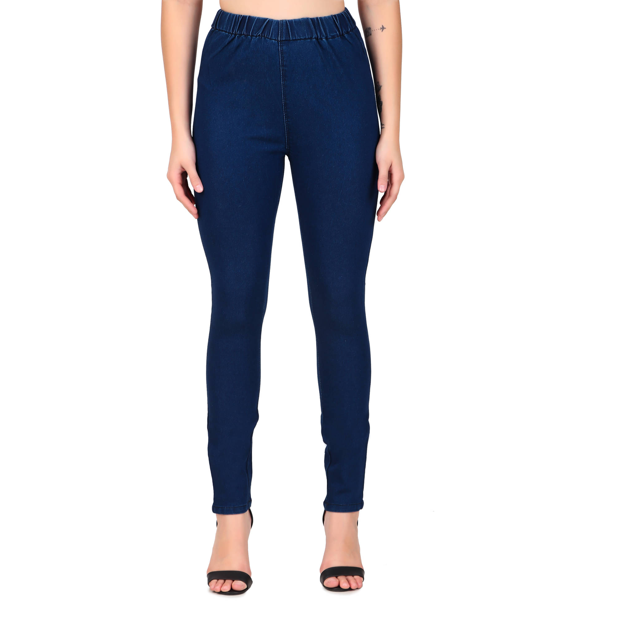     			EVYAVAN ENTERPRISE - Denim Regular Fit Blue Women's Jeggings ( Pack of 1 )