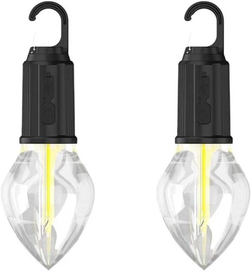     			Glowish 15W Black Emergency Light ( Pack of 2 )
