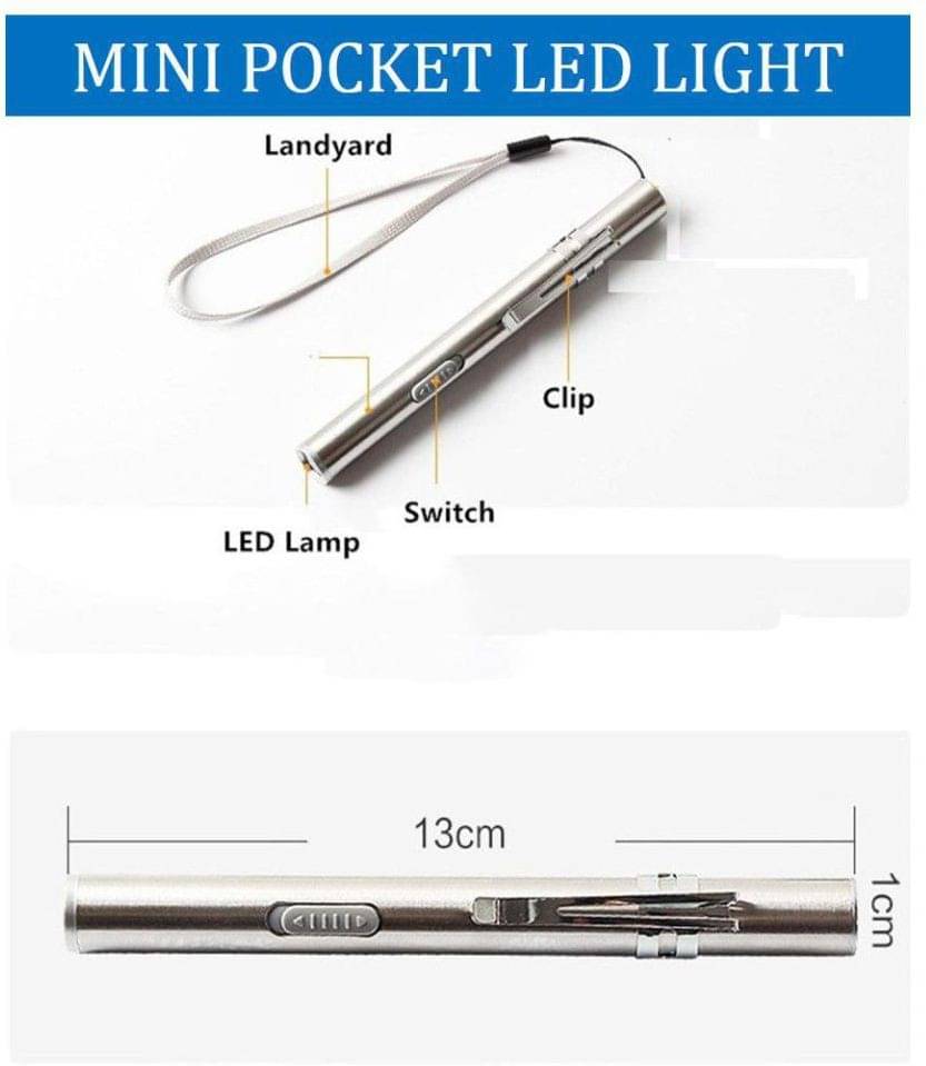     			Glowish - 1W AAA Battery Flashlight Torch ( Pack of 1 )
