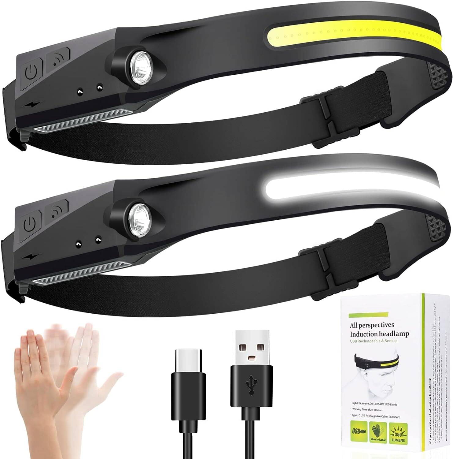 Glowish - 20W Rechargeable Flashlight Torch ( Pack of 2 ) Glowish - 20W Rechargeable Flashlight Torch ( Pack of 2 )