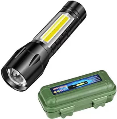     			Glowish - 2W Rechargeable Flashlight Torch ( Pack of 1 )