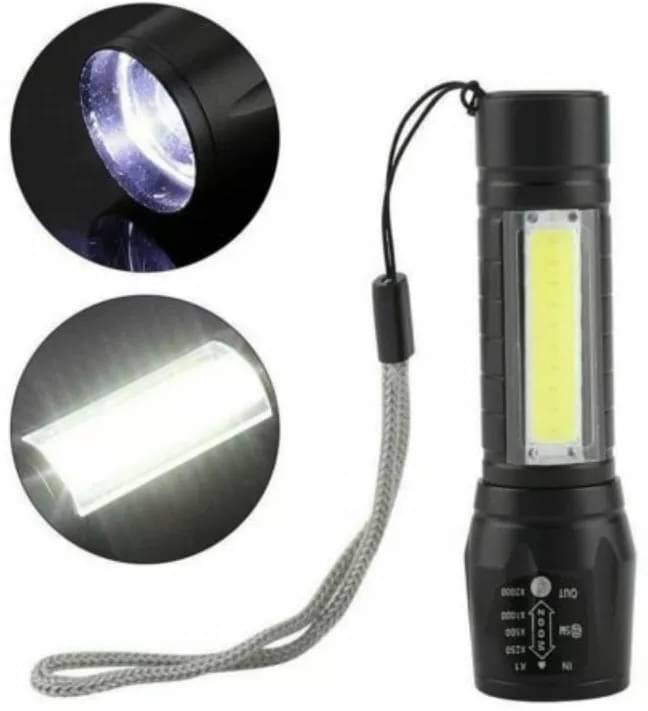     			Glowish - 2W Rechargeable Flashlight Torch ( Pack of 1 )