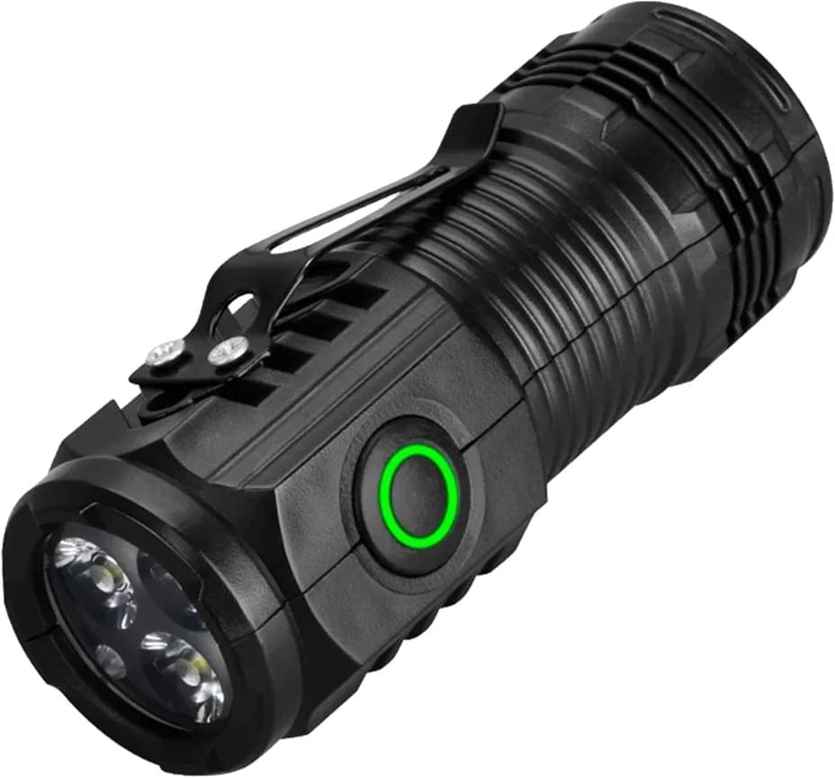     			Glowish - 2W Rechargeable Flashlight Torch ( Pack of 1 )