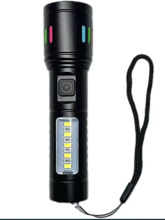     			Glowish - 2W Rechargeable Flashlight Torch ( Pack of 1 )