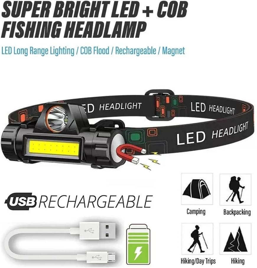     			Glowish - 2W Rechargeable Flashlight Torch ( Pack of 1 )