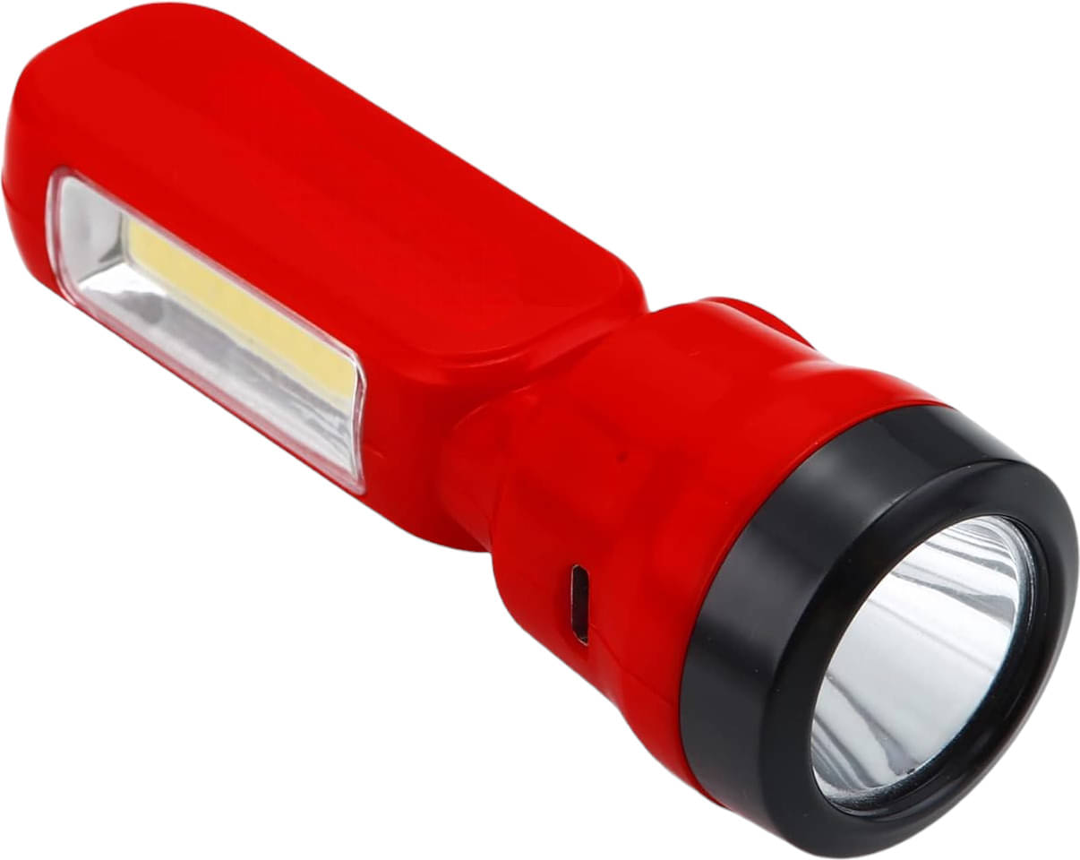     			Glowish - 2W Rechargeable Flashlight Torch ( Pack of 1 )