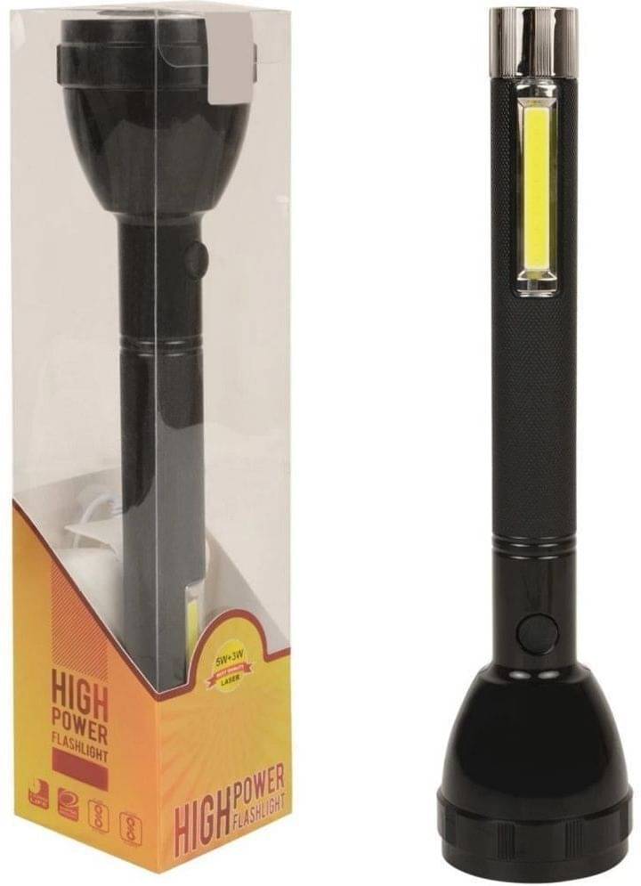     			Glowish - 2W Rechargeable Flashlight Torch ( Pack of 1 )