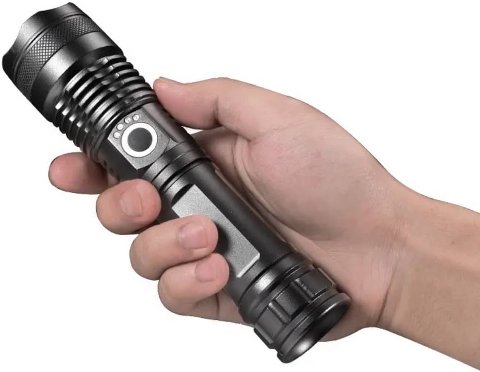 Glowish - 40W Rechargeable Flashlight Torch ( Pack of 1 ) Glowish - 40W Rechargeable Flashlight Torch ( Pack of 1 )
