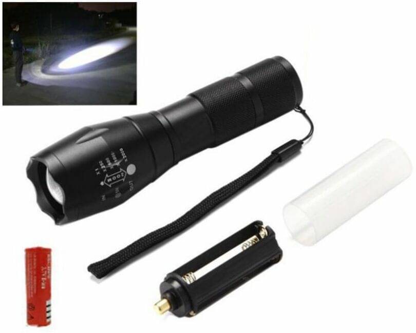     			Glowish - 4W Rechargeable Flashlight Torch ( Pack of 1 )