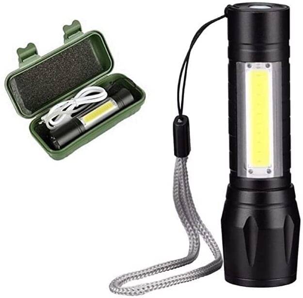     			Glowish - 4W Rechargeable Flashlight Torch ( Pack of 1 )