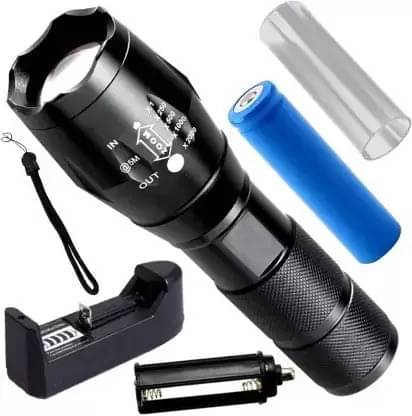     			Glowish - 4W Rechargeable Flashlight Torch ( Pack of 1 )