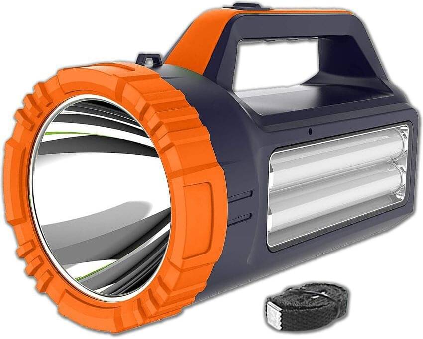 Glowish - 50W Rechargeable Flashlight Torch ( Pack of 1 ) Glowish - 50W Rechargeable Flashlight Torch ( Pack of 1 )