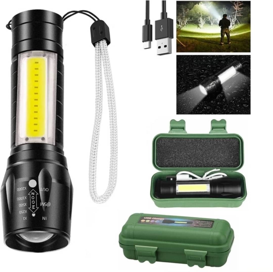     			Glowish - 5W Rechargeable Flashlight Torch ( Pack of 1 )