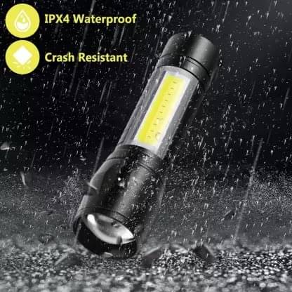     			Glowish - 5W Rechargeable Flashlight Torch ( Pack of 1 )